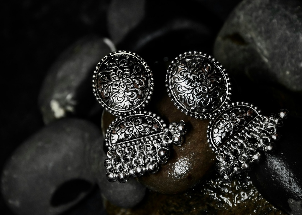 Traditional Silver Earring